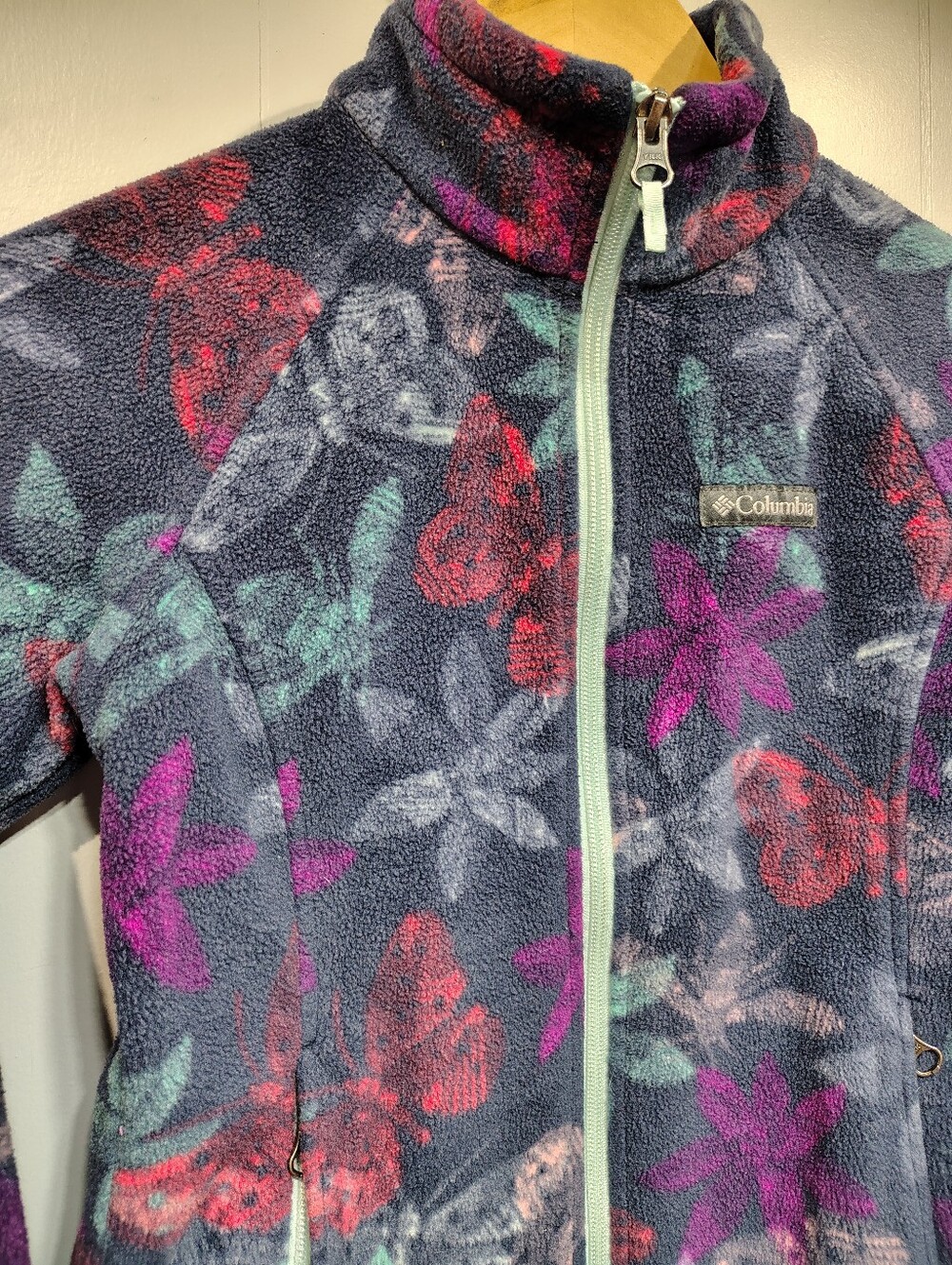 Columbia Girls Size M 10/12 Jacket Lot Benton Springs Fleece Hybrid Hoodie 2pc - Picture 3 of 11